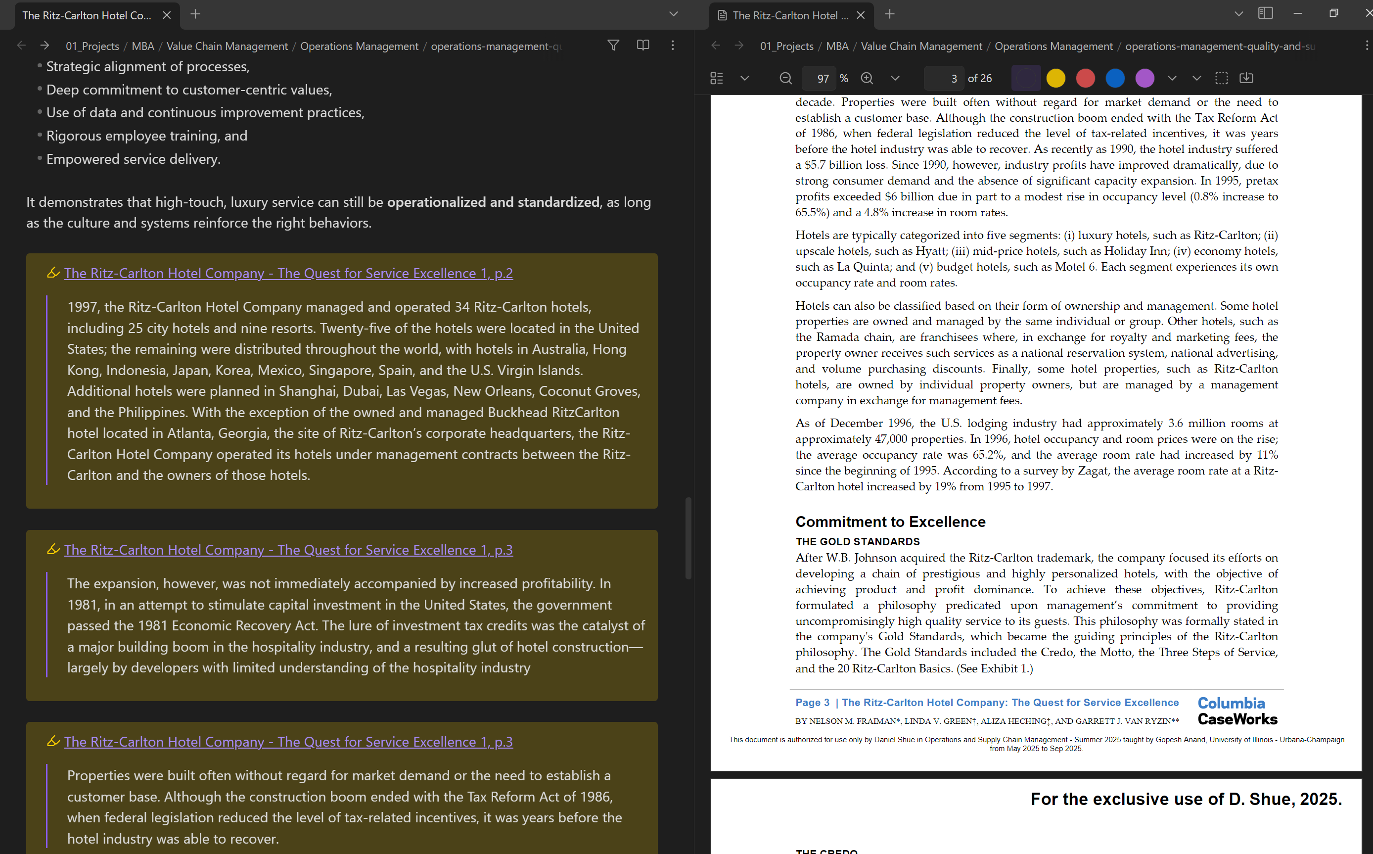 Obsidian Notes Case Study View
